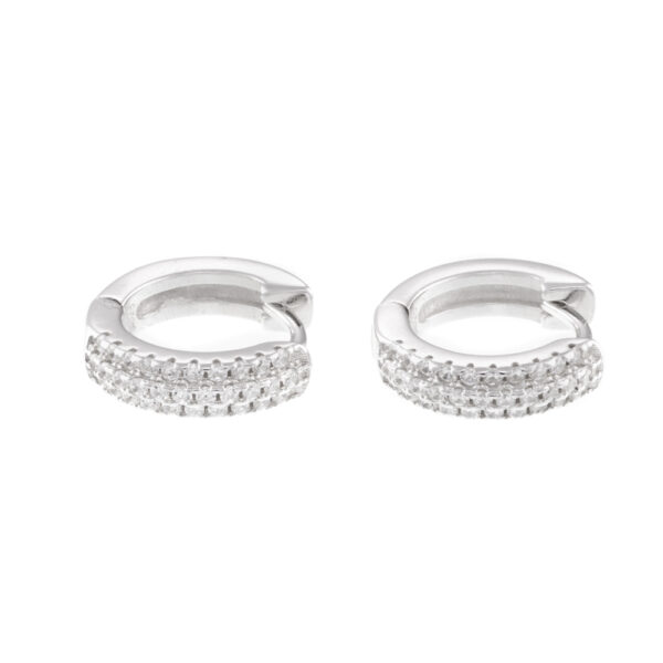 Boucles d'oreilles Huggie en argent 925