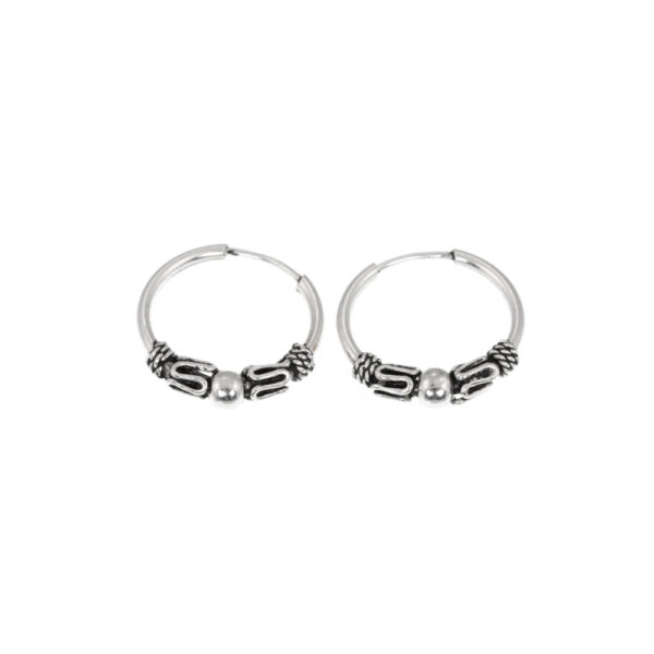 Boucles d'oreilles Bali en argent